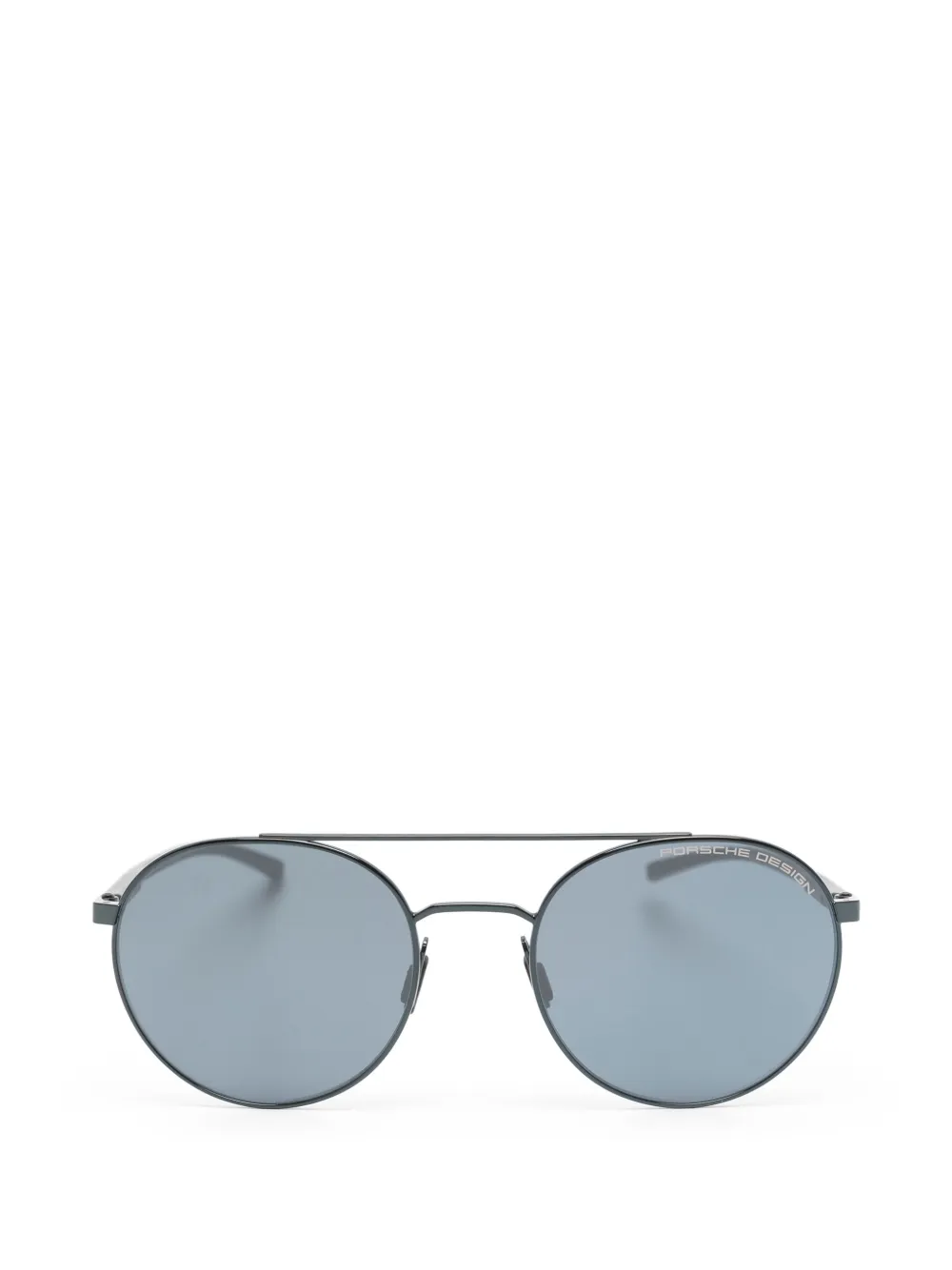Porsche Design double-bridge round-frame sunglasses - Nero