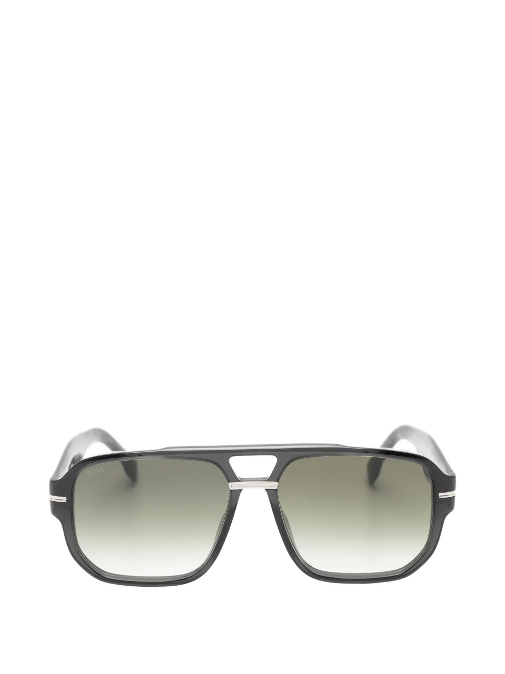 BOSS pilot-frame double-bridge sunglasses - Schwarz