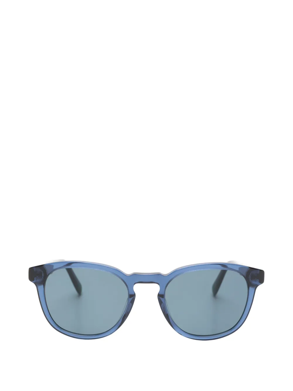 Benetton Cento Round-frame Sunglasses In Blue