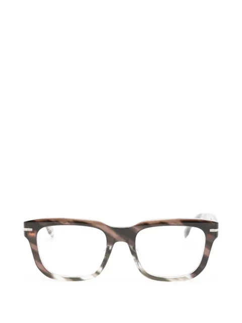 BOSS tortoiseshell-effect square-frame glasses