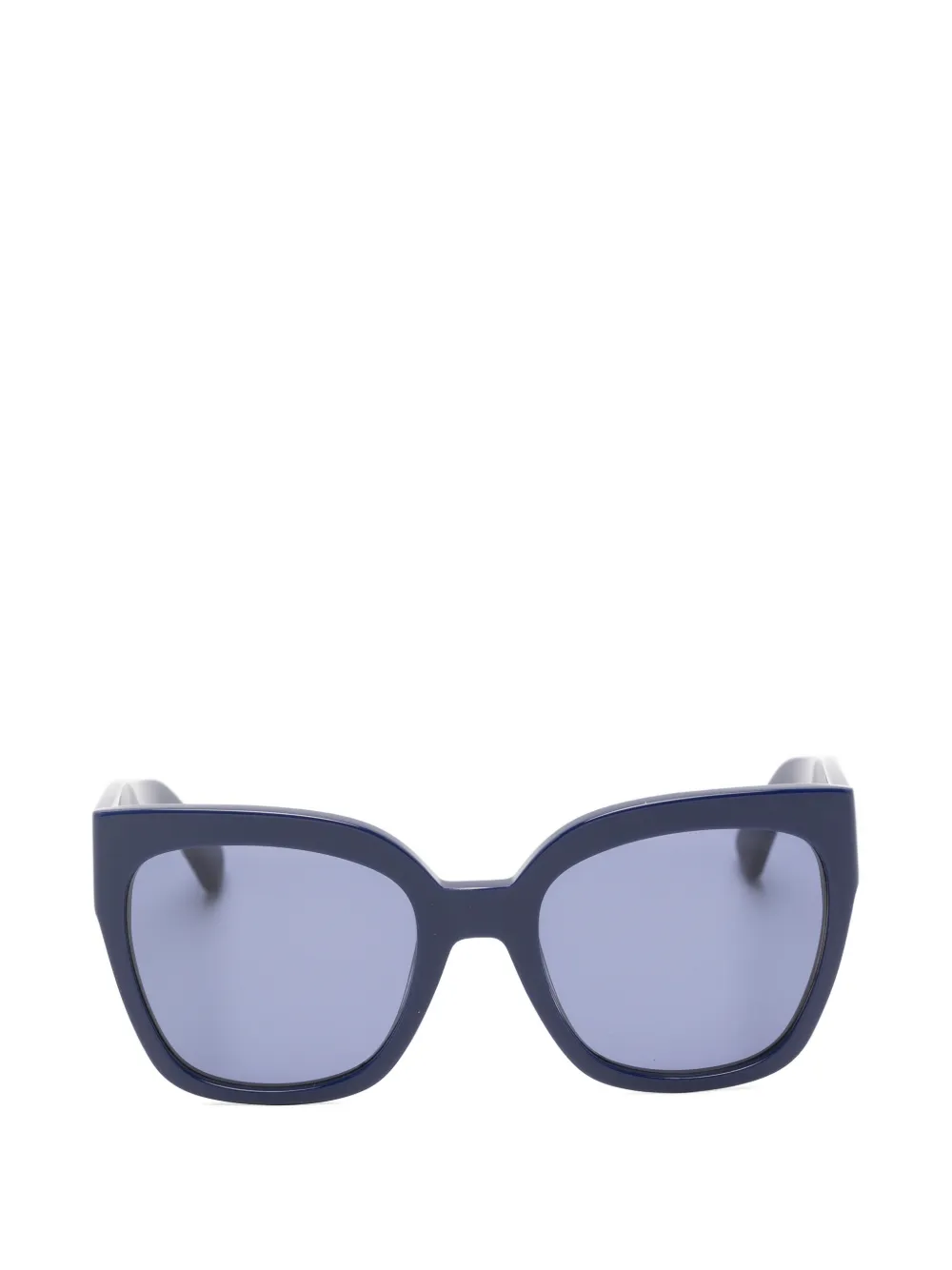 Longchamp logo-plaque sunglasses - Blu