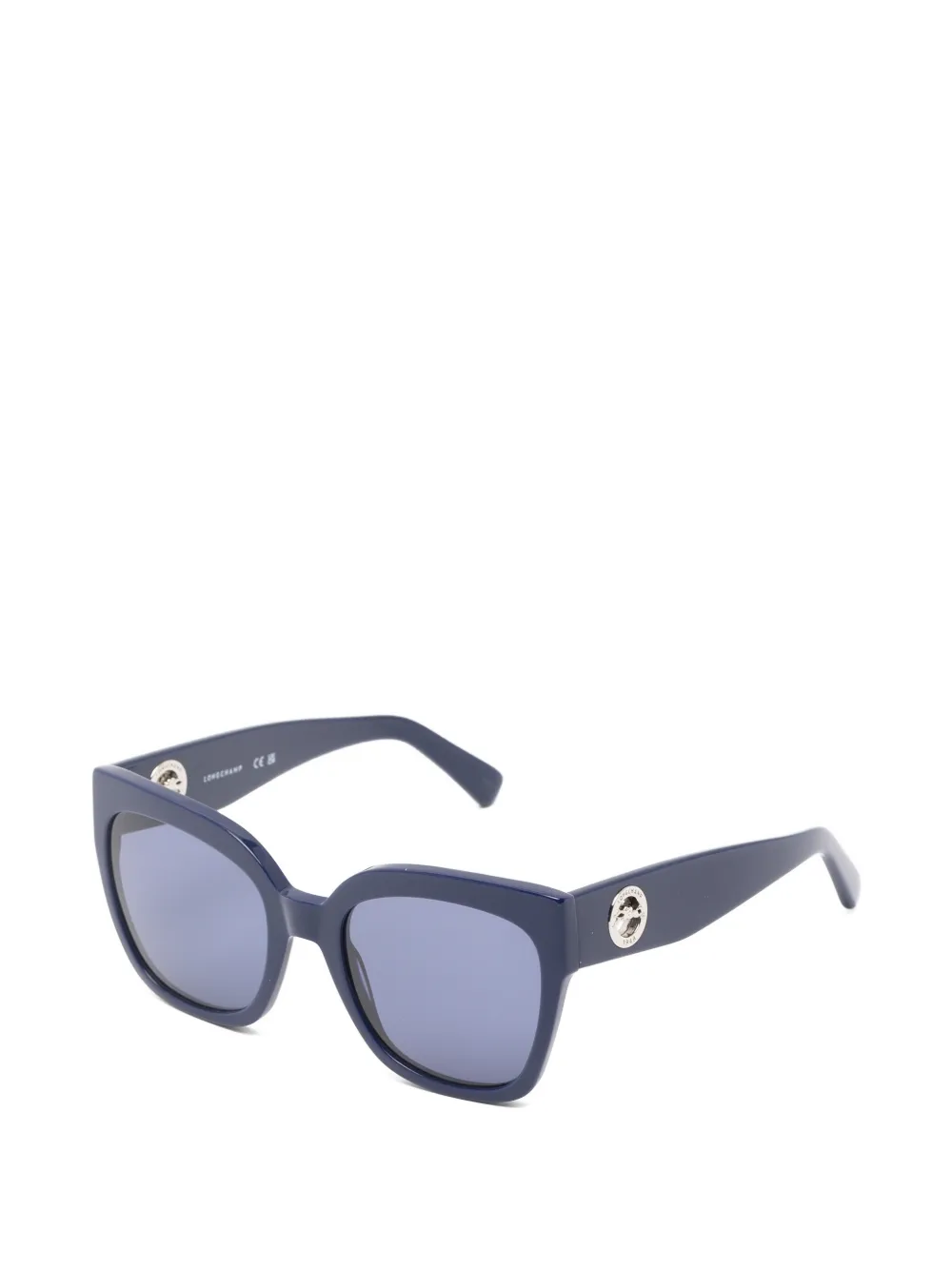  Longchamp Gafas De Sol Con Placa Del Logo - Azul 