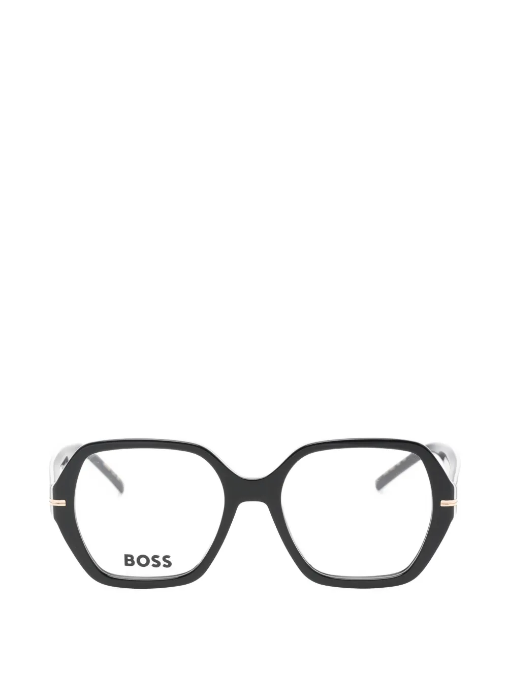 BOSS geometric-frame glasses - Schwarz