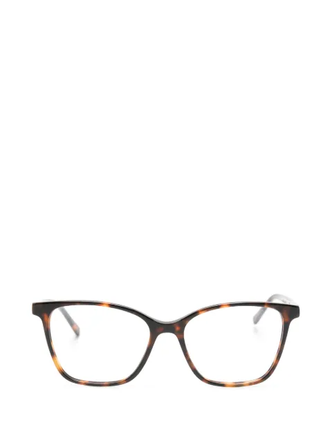 CHARLES STONE tortoiseshell-effect square-frame glasses