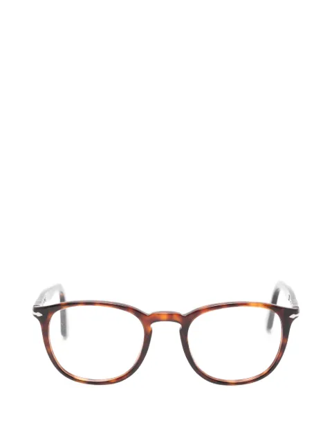 Persol tortoiseshell-effect round-frame glasses