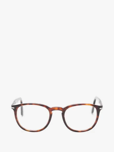 Persol lentes con armazón redonda estilo carey