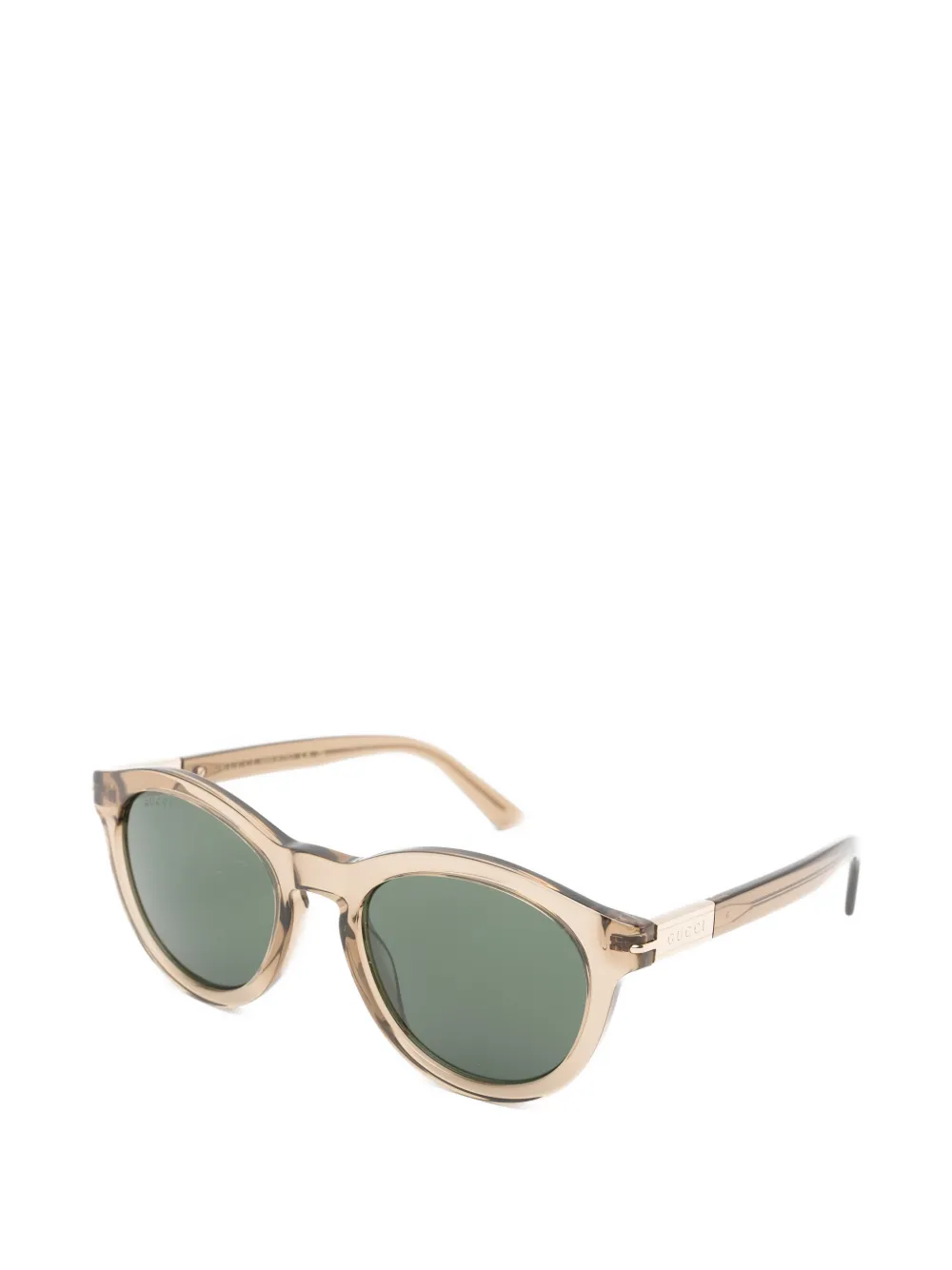 Gucci Eyewear Zonnebril met rond montuur Bruin