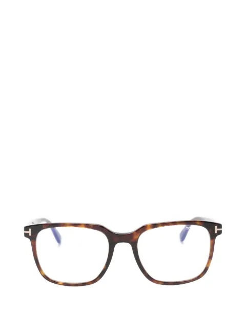 TOM FORD Eyewear Cannage-pattern geometric-frame sunglasses