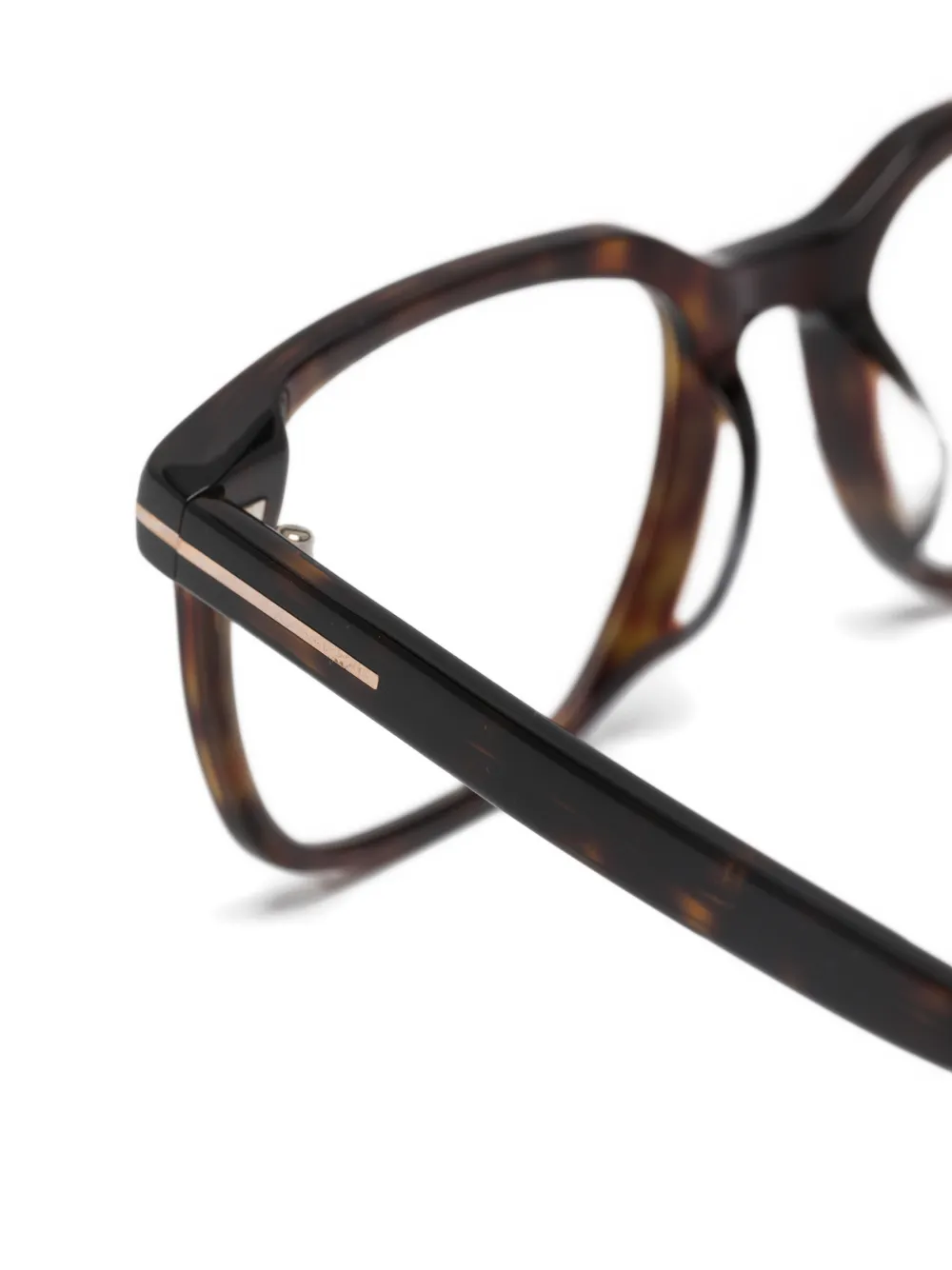 TOM FORD Eyewear Cannage zonnebril met geometrisch montuur Bruin