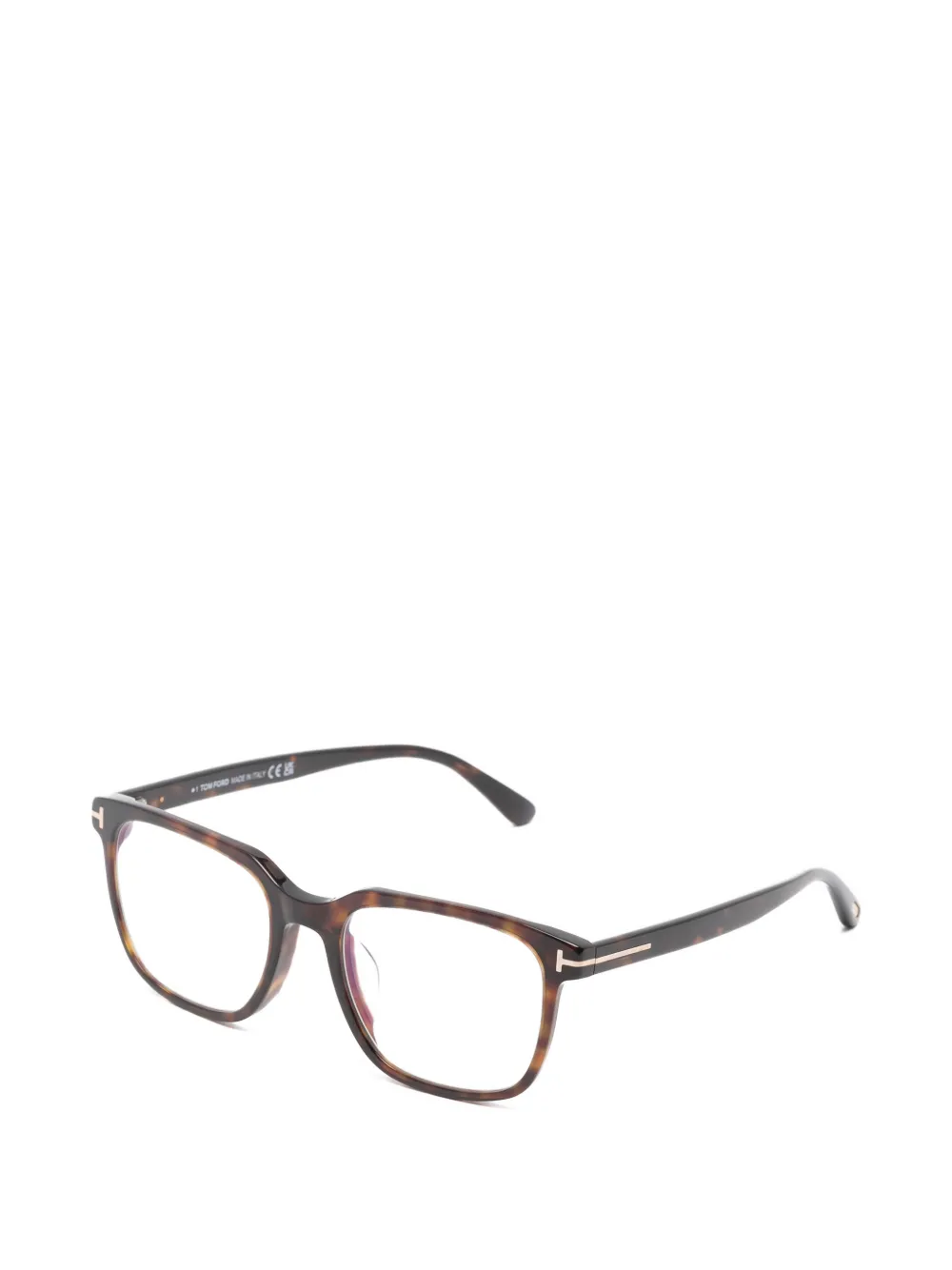 TOM FORD Eyewear Cannage zonnebril met geometrisch montuur Bruin