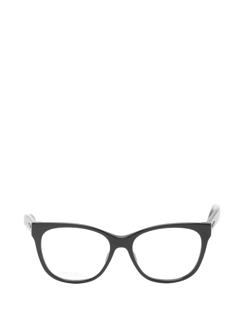 Jimmy Choo Eyewear logo-plaque cat-eye glasses - Nero