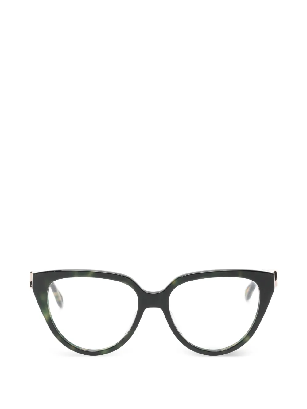 Zadig&Voltaire tortoiseshell-effect cat-eye glasses - Verde