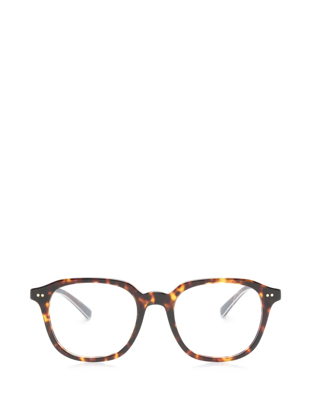 Polo Ralph Lauren tortoiseshell-effect square-frame glasses - Marrone