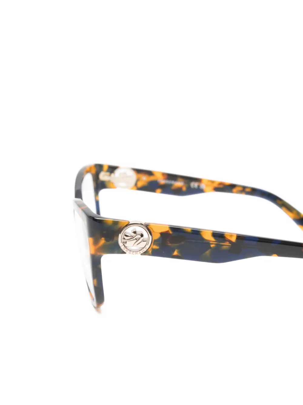 Longchamp Bril met schildpadschild-design Blauw
