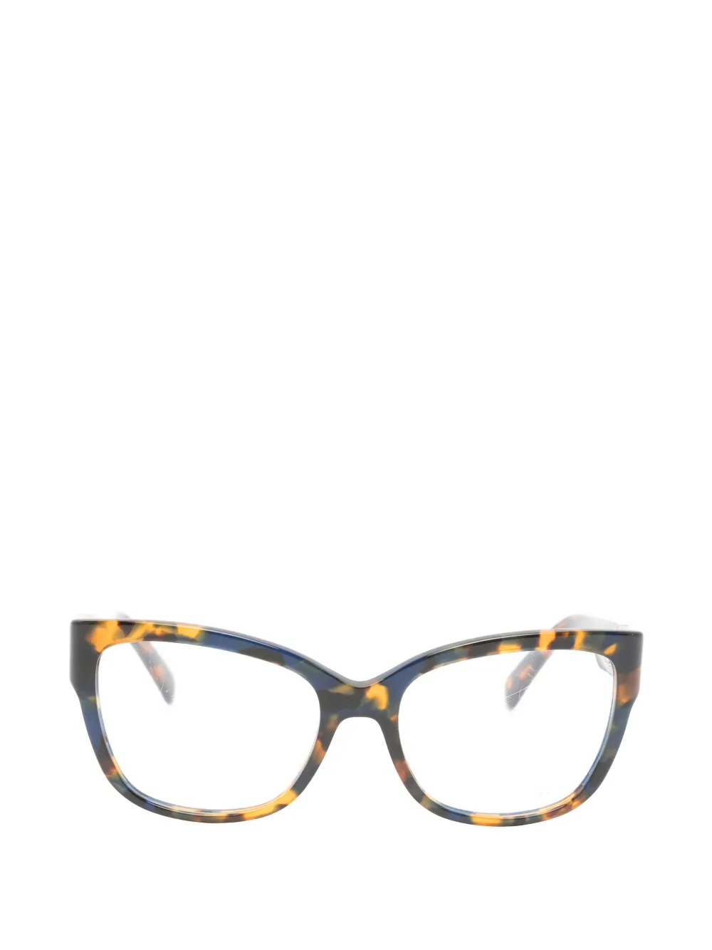 Longchamp tortoiseshell-effect cat-eye glasses - Blu