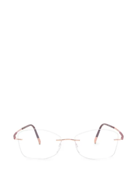 Silhouette rimless geometric-frame glasses