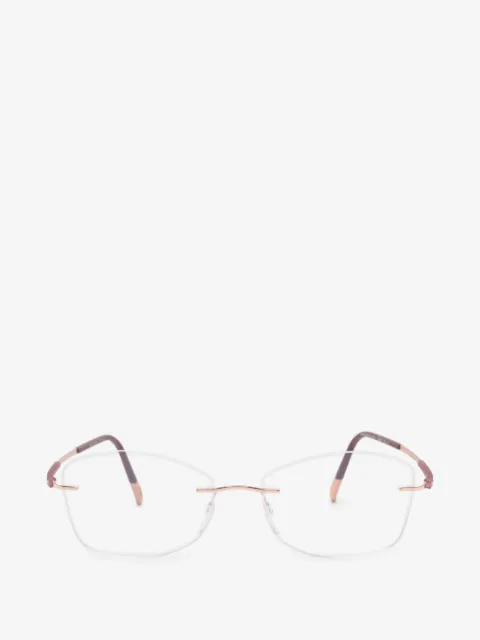 Silhouette rimless geometric-frame glasses