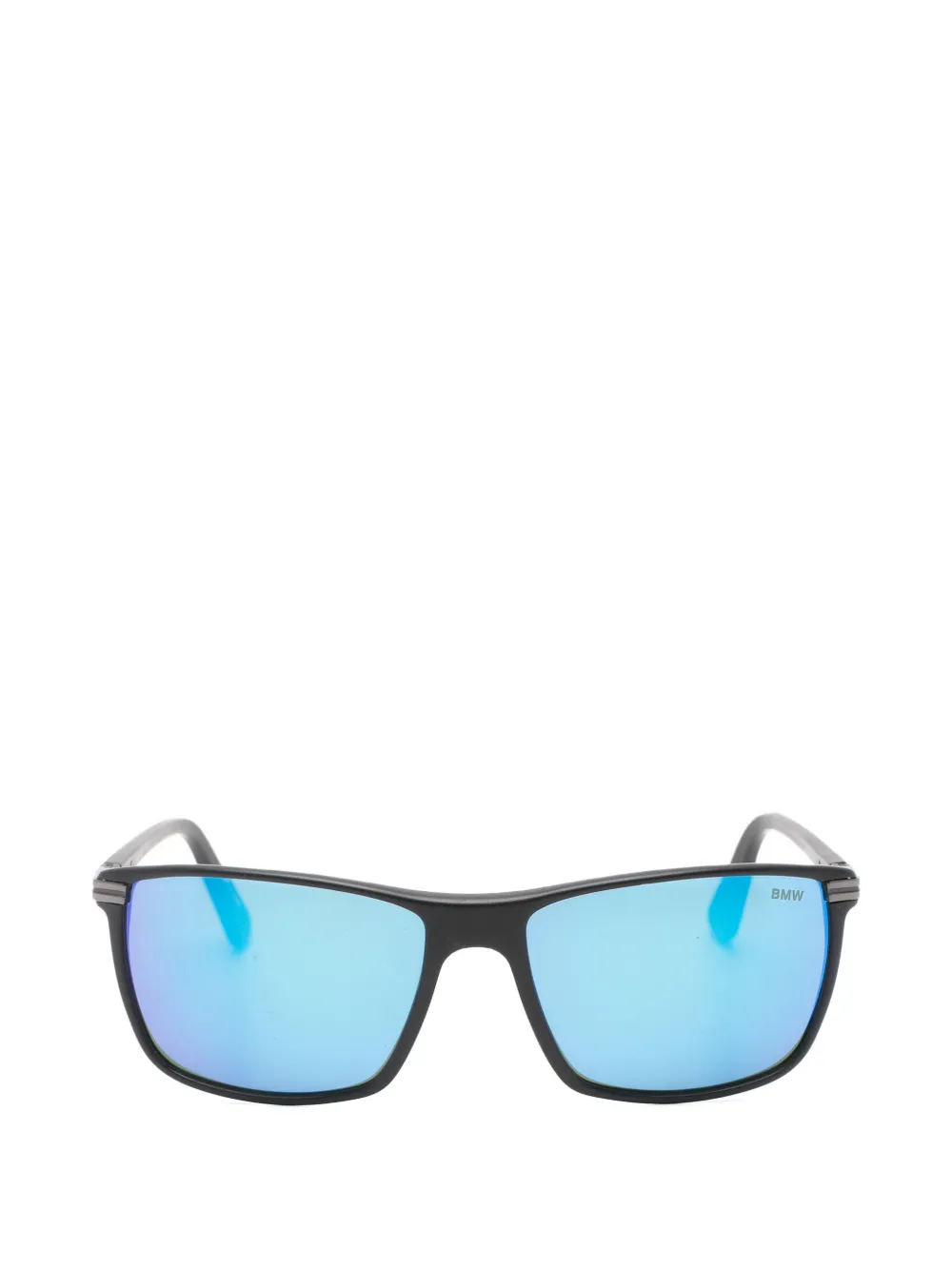 BMW Eyewear rectangle-frame mirrored sunglasses - Nero