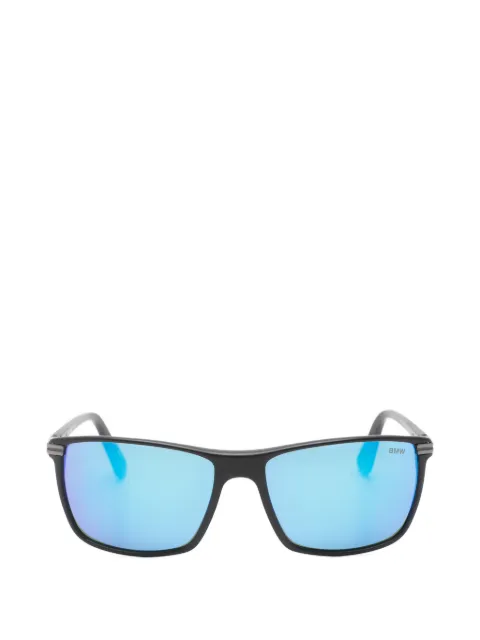 BMW Eyewear rectangle-frame mirrored sunglasses