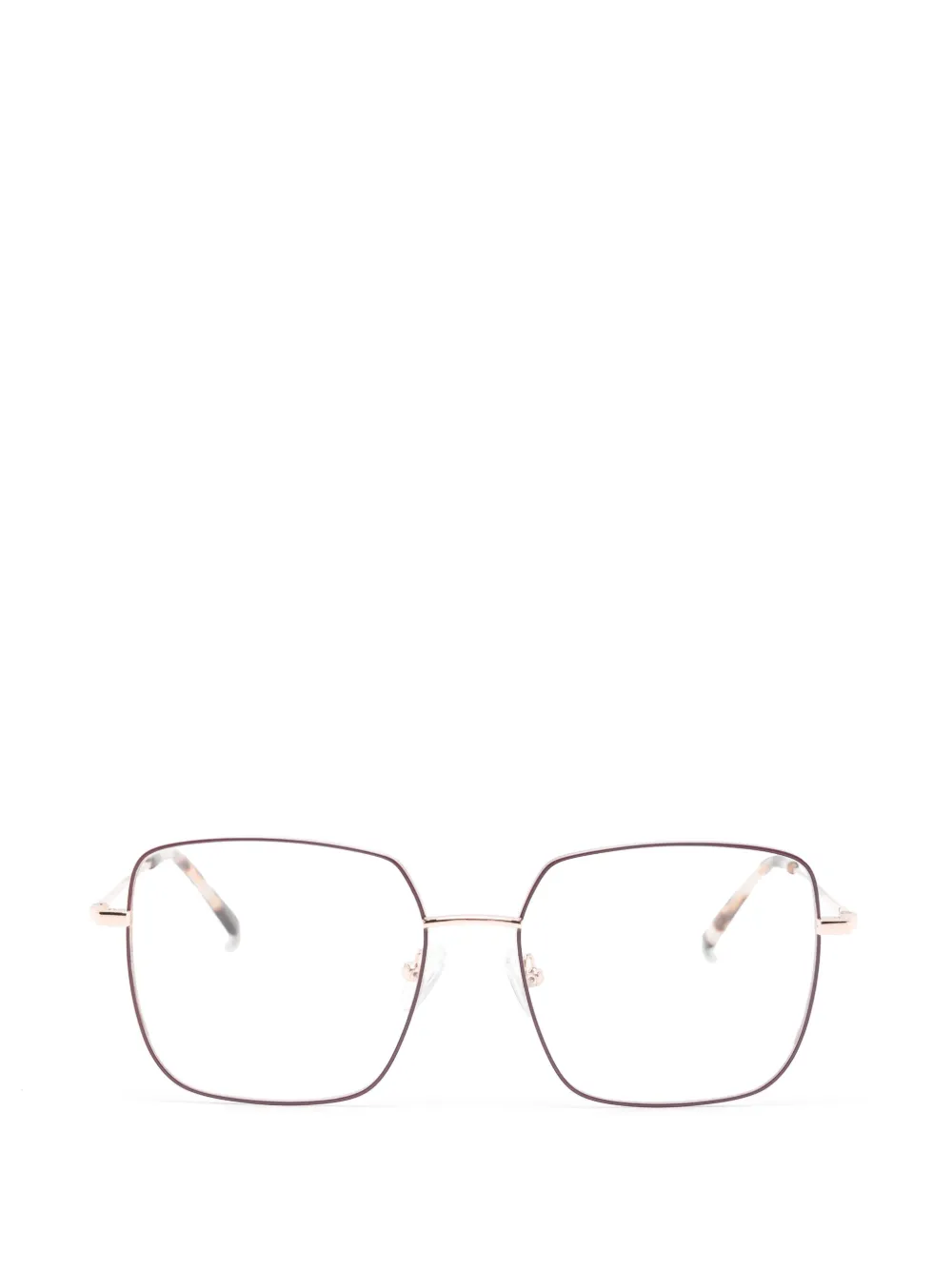 CHARLES STONE square-frame glasses - Rosso