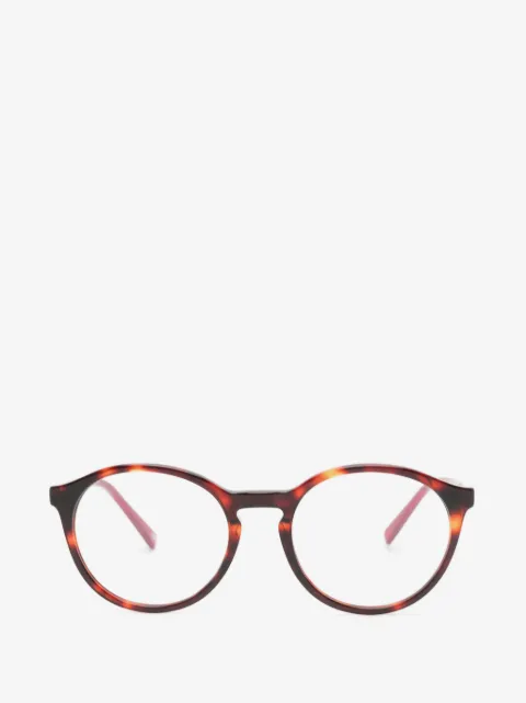 Benetton tortoiseshell-effect round-frame glasses
