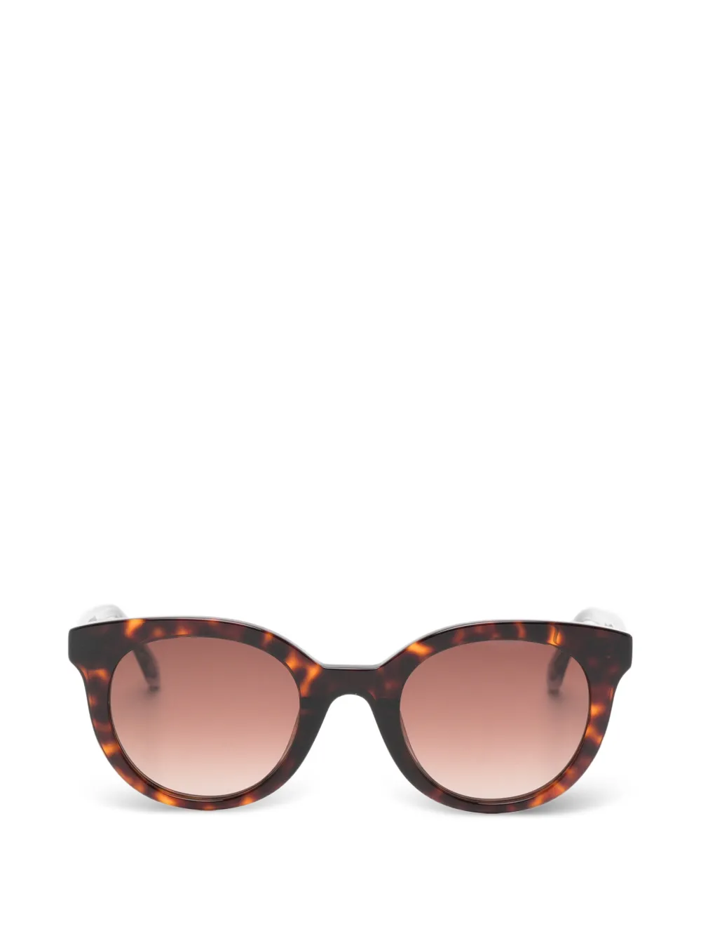 Zadig&Voltaire tortoiseshell-effect round-frame sunglasses - Marrone
