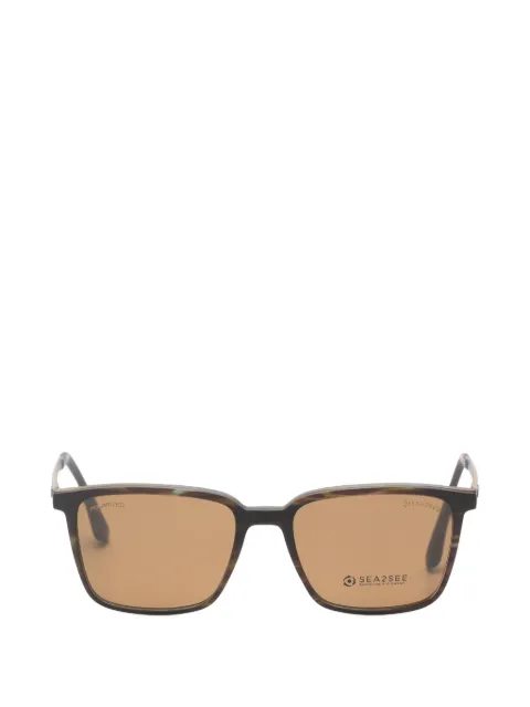 S2S Biarritz clip-on rectangle-frame glasses