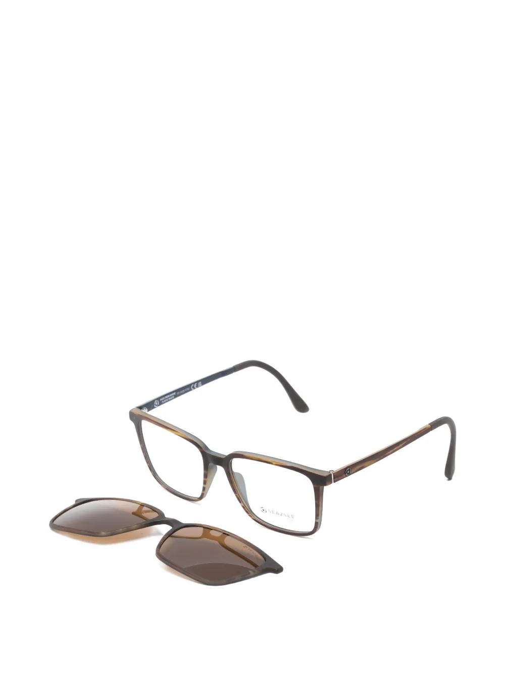  S2s Gafas Biarritz Con Montura Rectangular - Marrón 