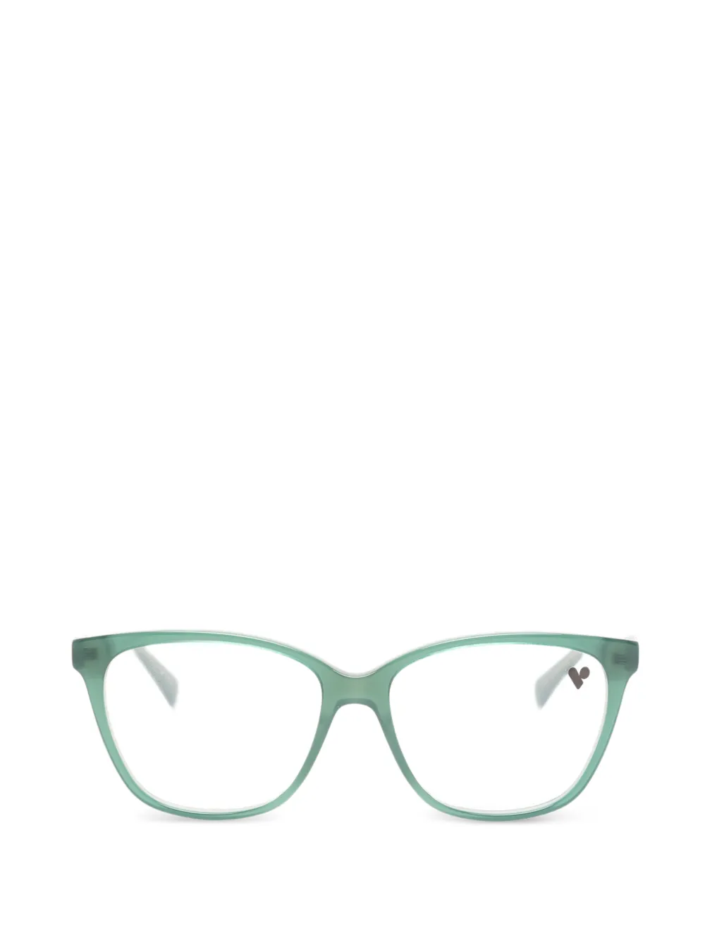 Longchamp logo-plaque cat-eye glasses - Grün