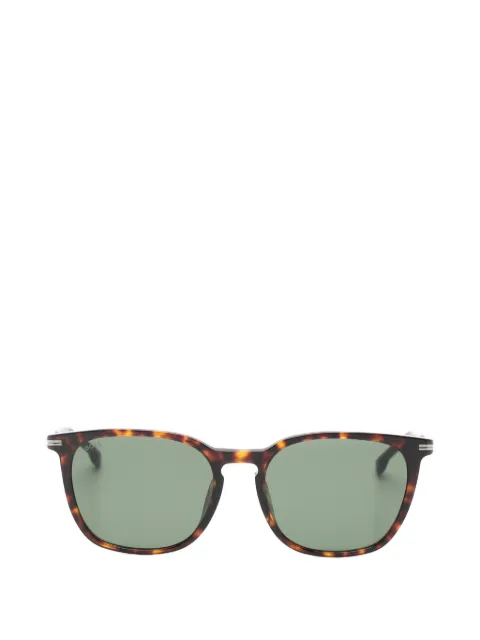BOSS tortoiseshell-effect square-frame sunglasses
