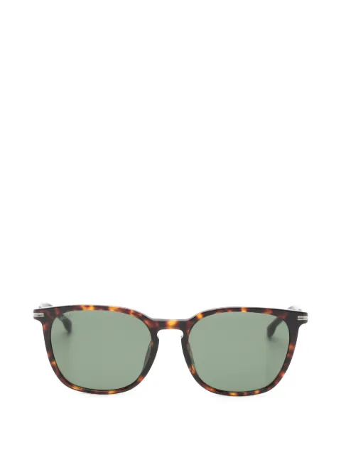 BOSS tortoiseshell-effect square-frame sunglasses