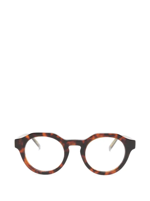 Benetton Theodore tortoiseshell-effect geometric-frame glasses