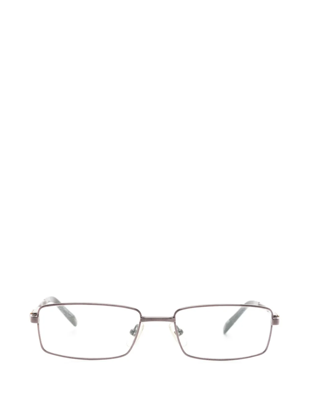 S.T. Dupont rectangle-frame glasses - Marrone