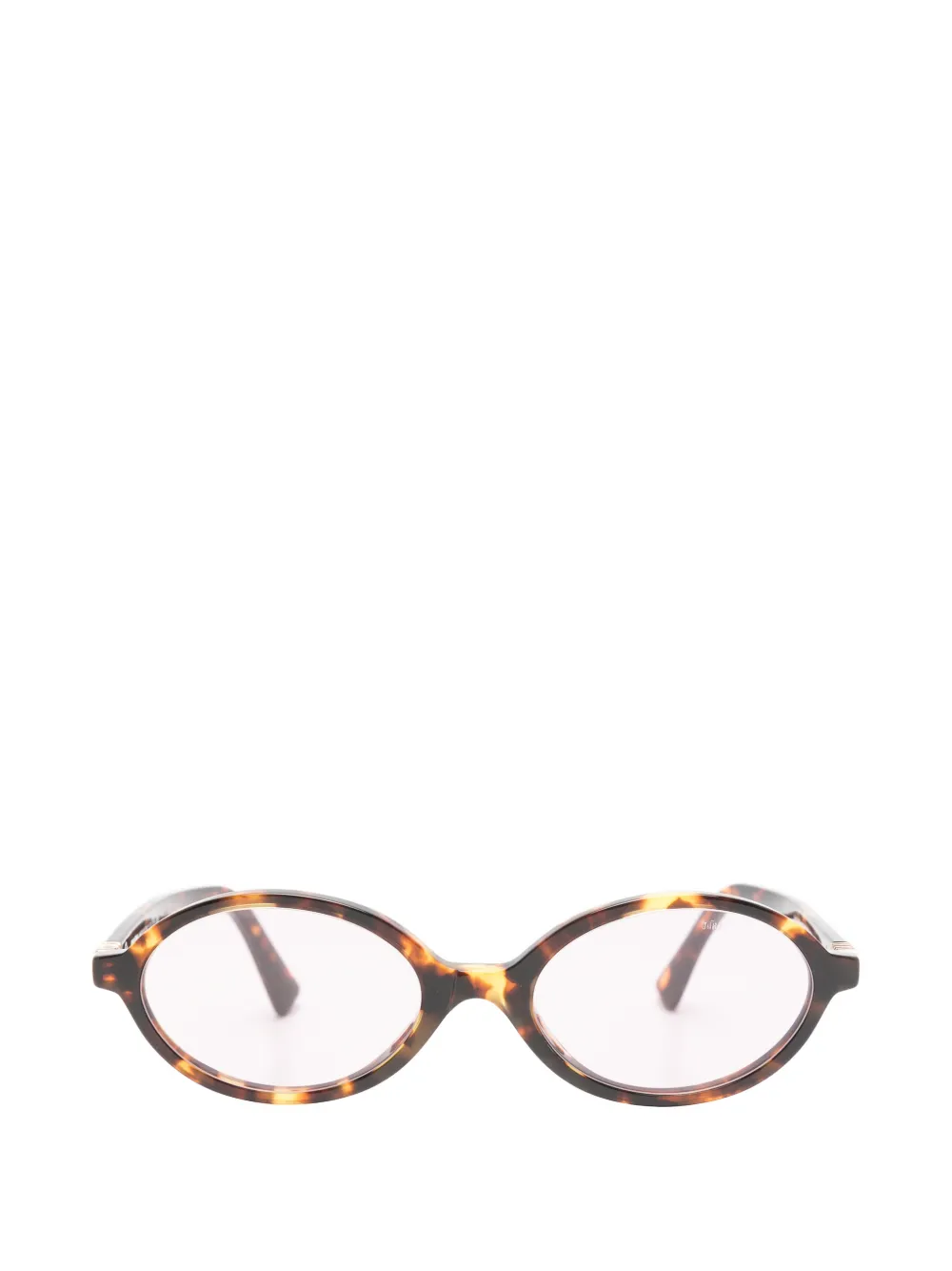Miu Miu Eyewear tortoiseshell-effect oval-frame sunglasses - Marrone