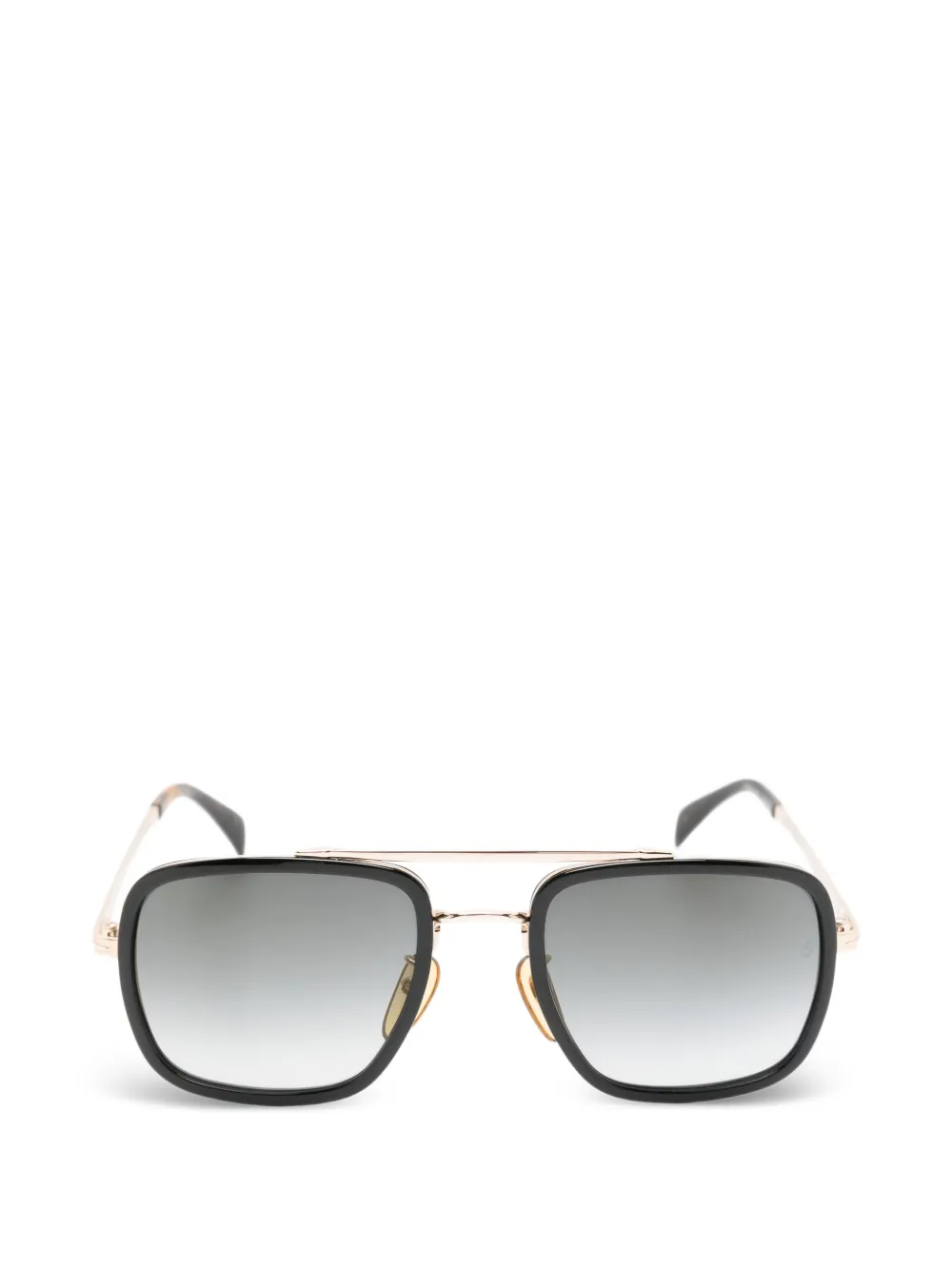 DAVID BECKHAM EYEWEAR double-bridge square-frame sunglasses - Nero