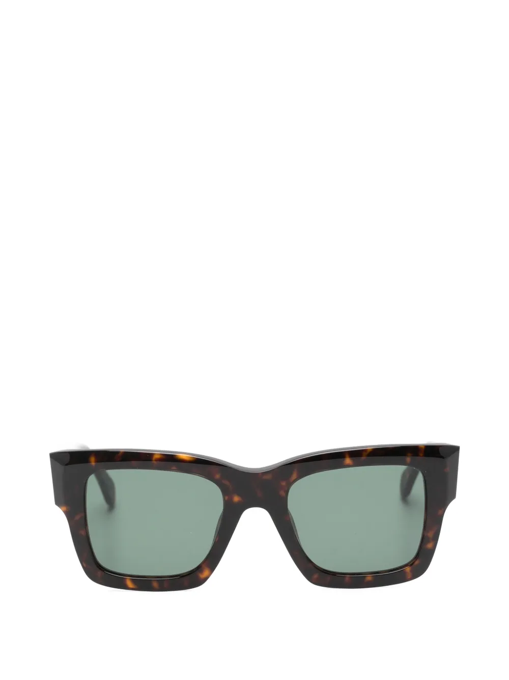 Zadig&Voltaire tortoiseshell-effect rectangle-frame sunglasses - Braun