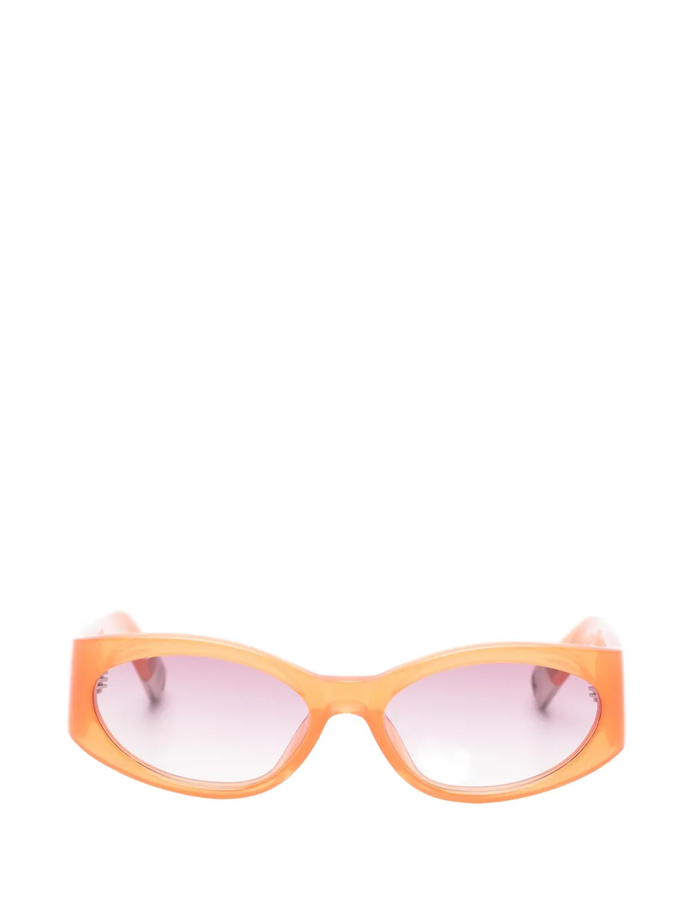 Jacquemus Ovalo oval-frame sunglasses - Arancione