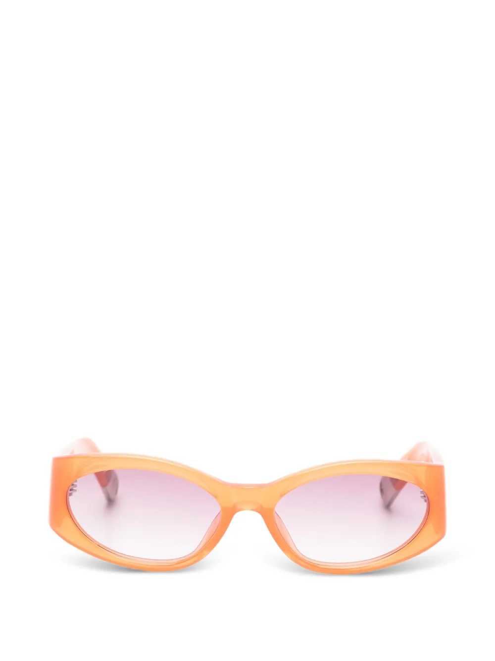 Jacquemus Ovalo oval-frame sunglasses - Orange