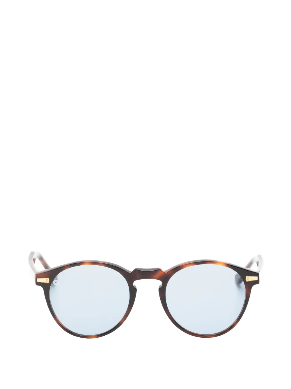 KYme Miki tortoiseshell-pattern round-frame sunglasses - Marrone