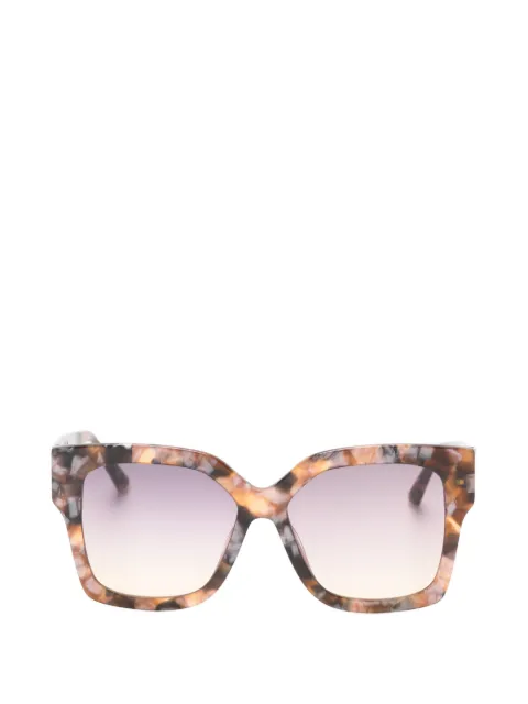 Ted Baker tortoiseshell-effect geometric-frame sunglasses