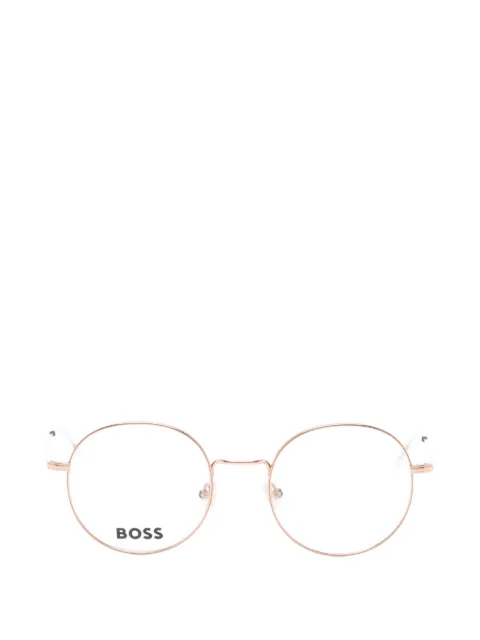 BOSS round-frame glasses