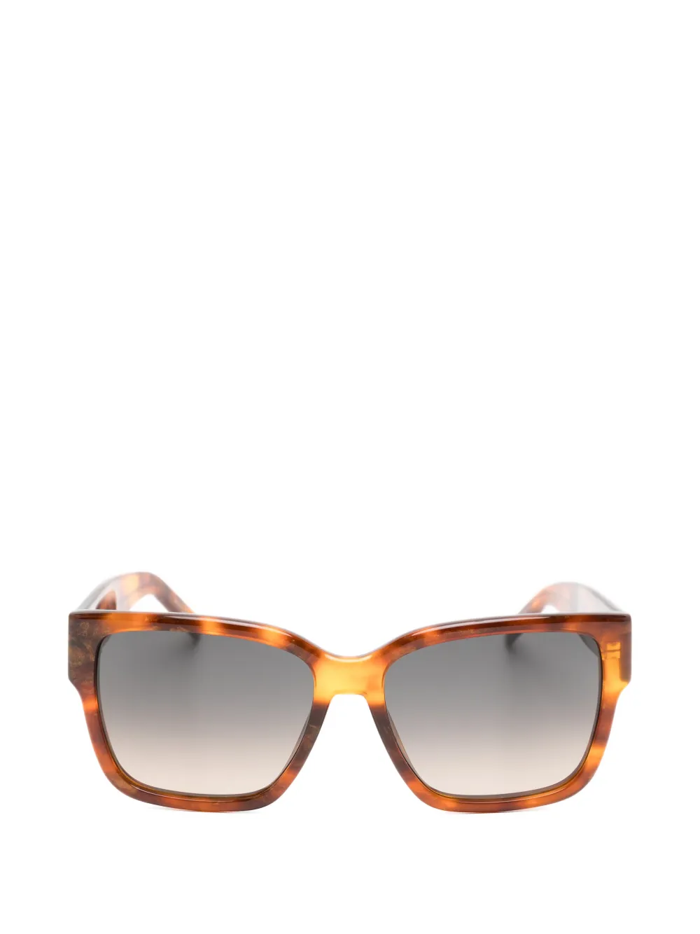 BOSS tortoiseshell-effect square-frame sunglasses - Braun