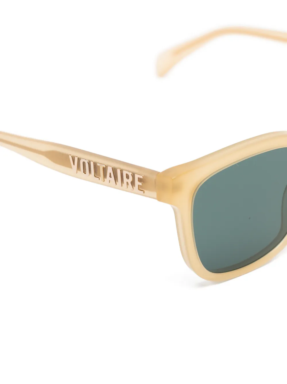 Zadig&Voltaire Zonnebril met vierkant montuur en logoplakkaat Geel