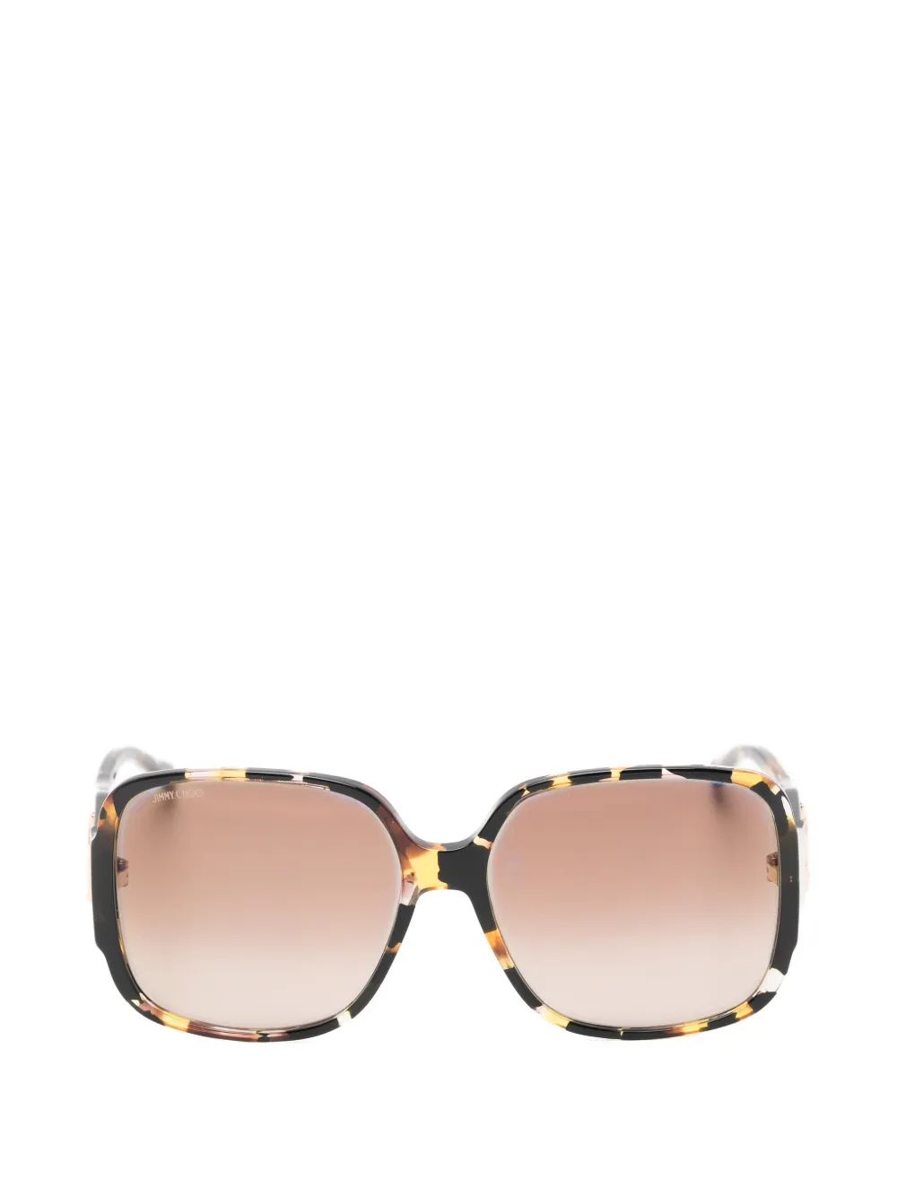 Jimmy Choo Eyewear Taras tortoiseshell-effect sunglasses - Marrone