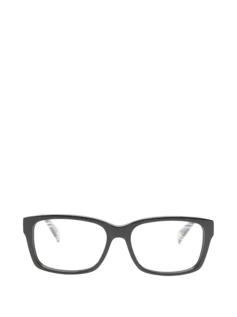 Marc Jacobs Eyewear striped-arm rectangle-frame glasses