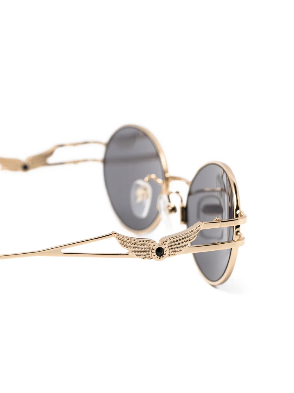 Zadig&Voltaire Zonnebril met ovalen montuur en vleugeldetail Goud