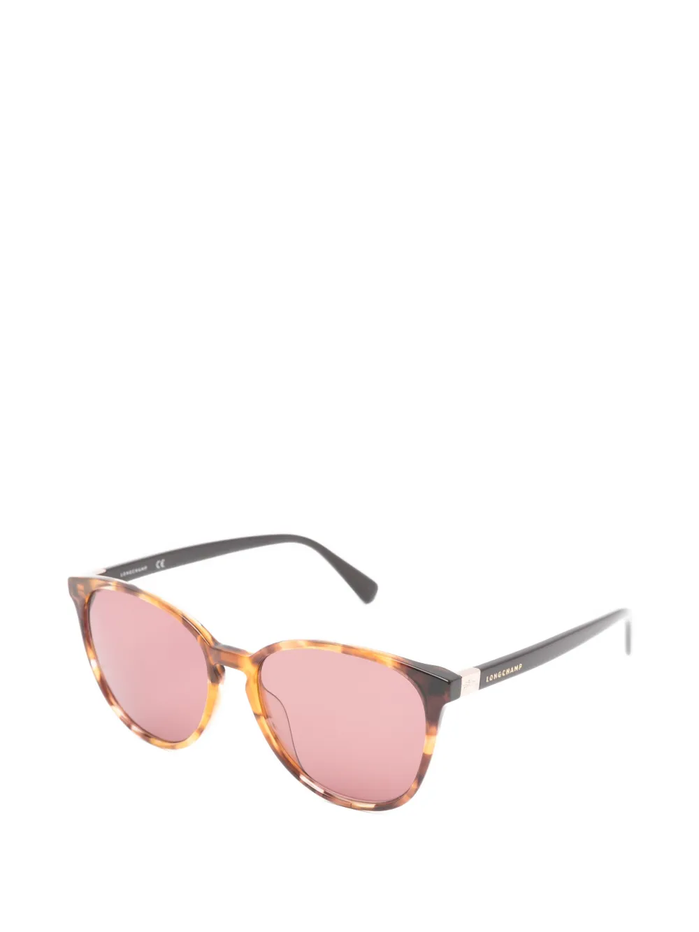 Longchamp Zonnebril met cat-eye montuur Bruin