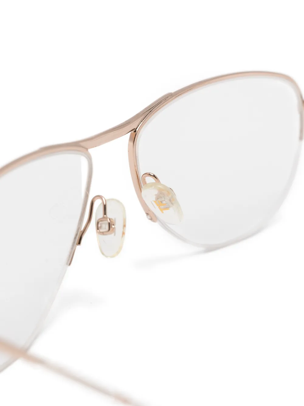 TOM FORD Eyewear Bril met geometrisch montuur Goud