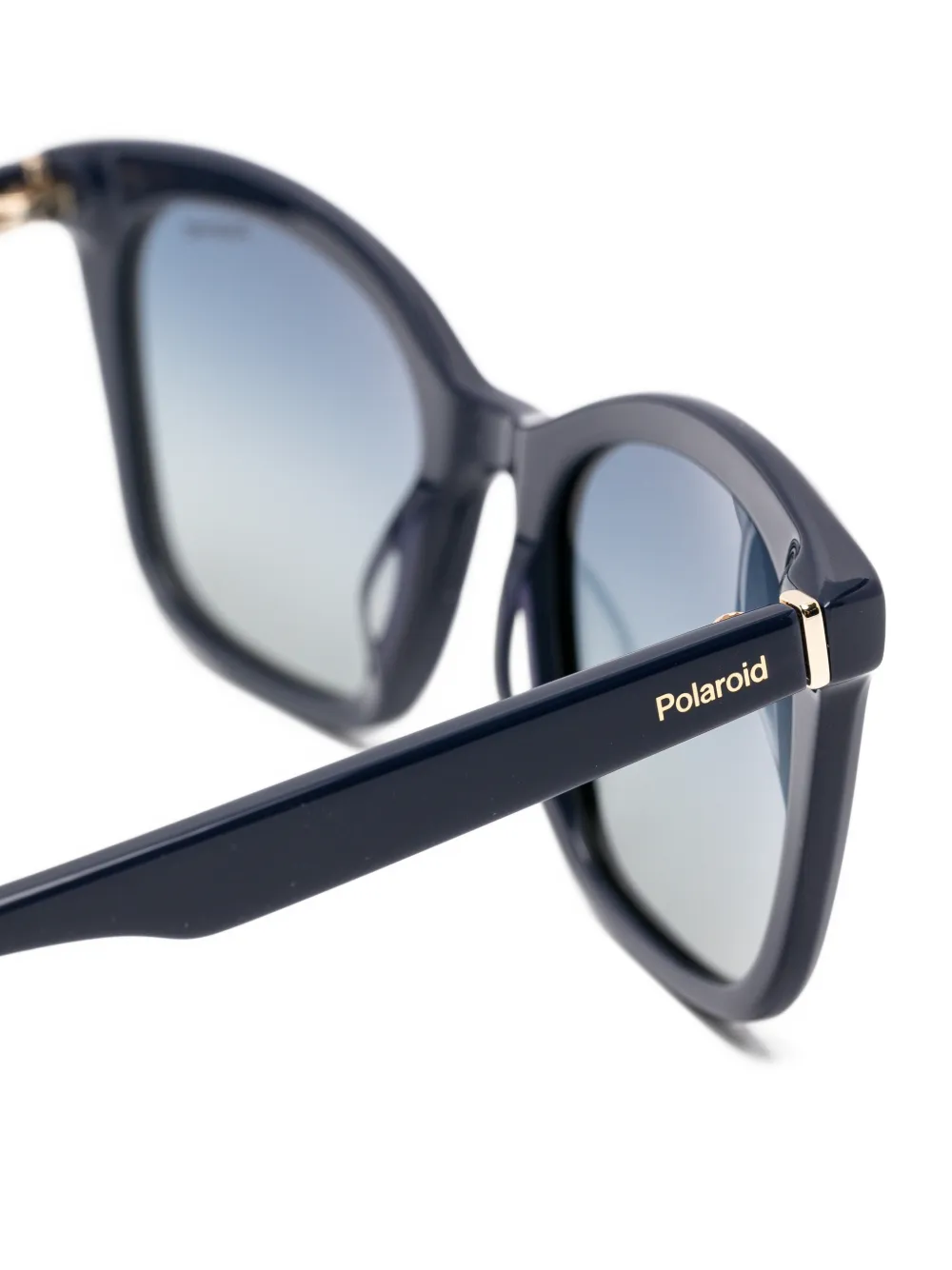 Polaroid Zonnebril met vierkant montuur Blauw
