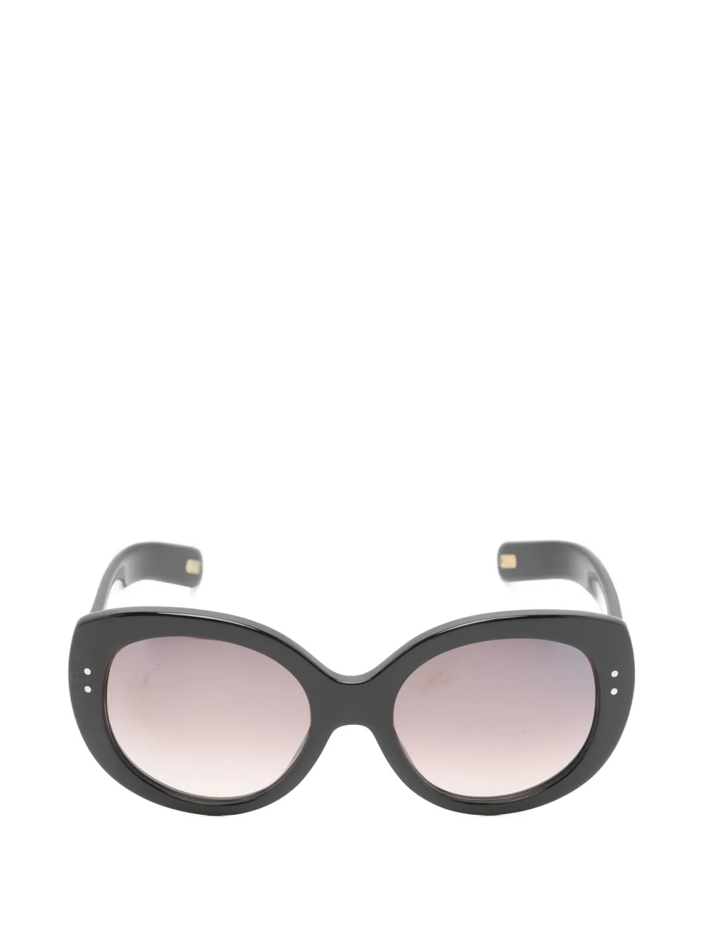 Marc Jacobs Eyewear logo-detail oval-frame sunglasses - Nero
